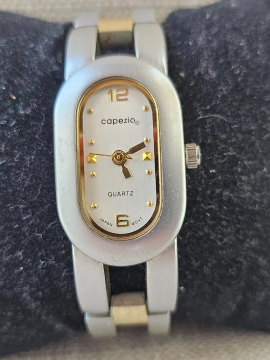Capezio Accessories - Vintage Capezio Ladies Wrist Watch Silver/Gold Tone Analog Quartz Wrist Watch